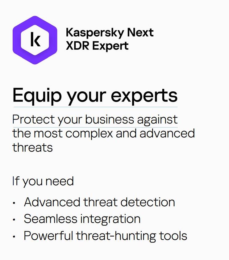 Kaspersky Next XDR Expert features