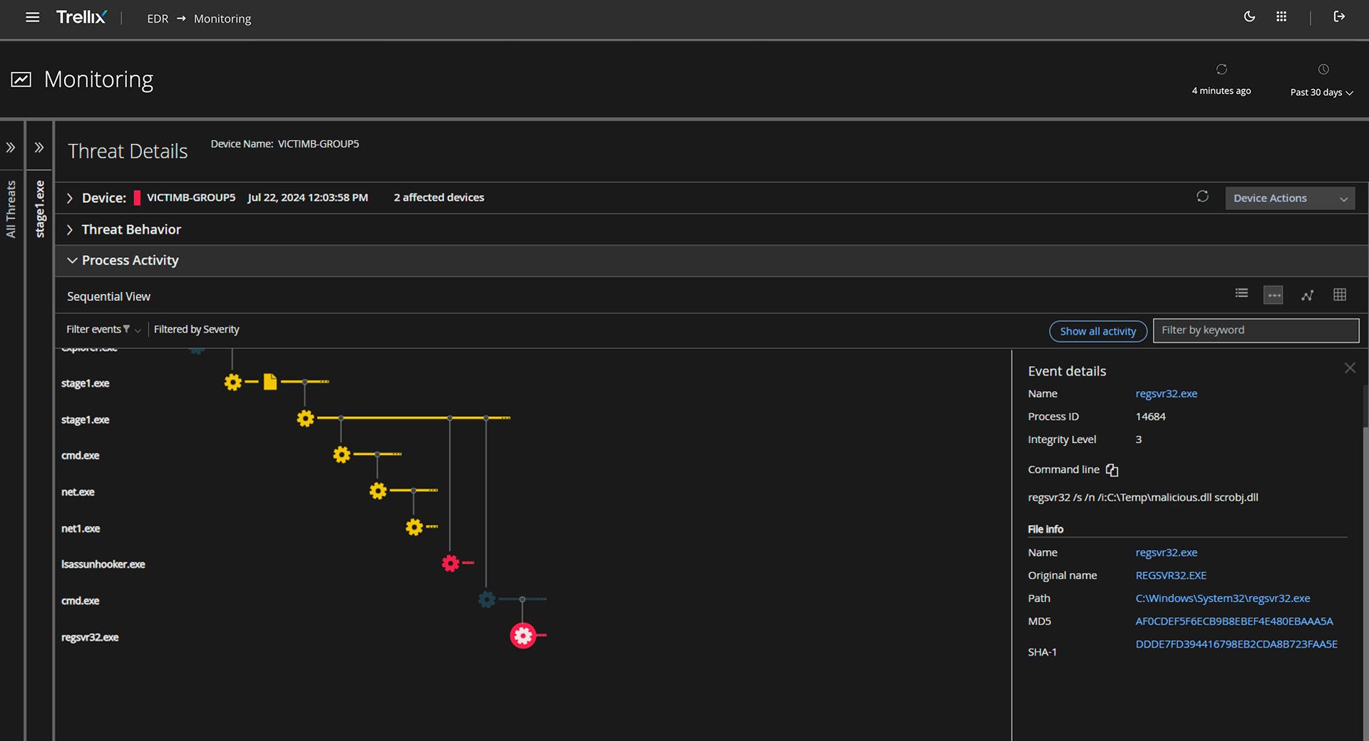 Trellix EDR 4 Detect threats