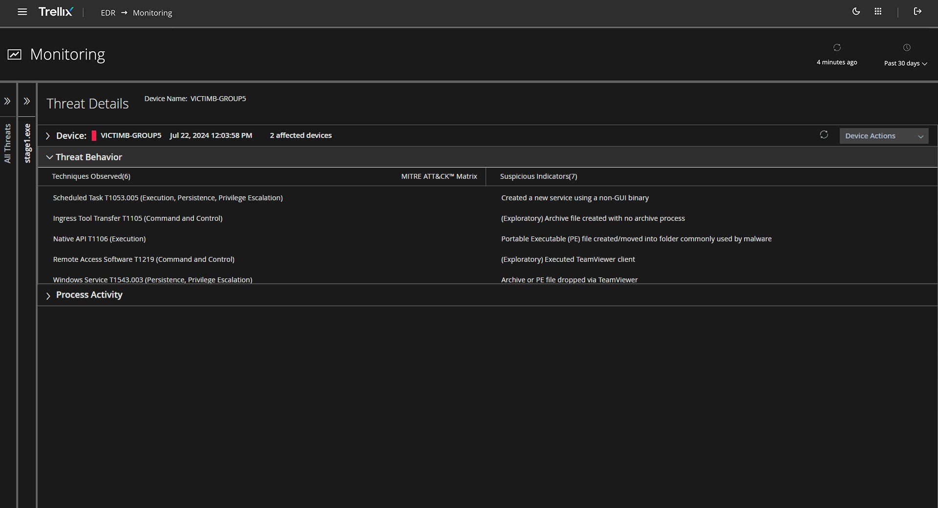 Trellix EDR 5 Comprehensive coverage for MITRE ATT&CK Matrix