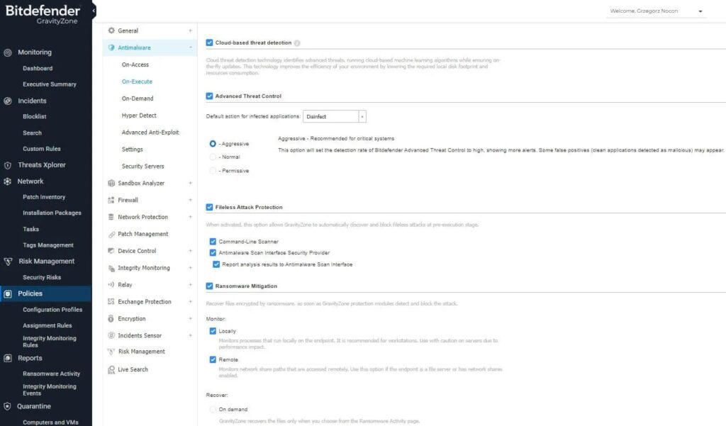 Bitdefender GravityZone Business Security 8 Ransomware Prevention and Mitigation
