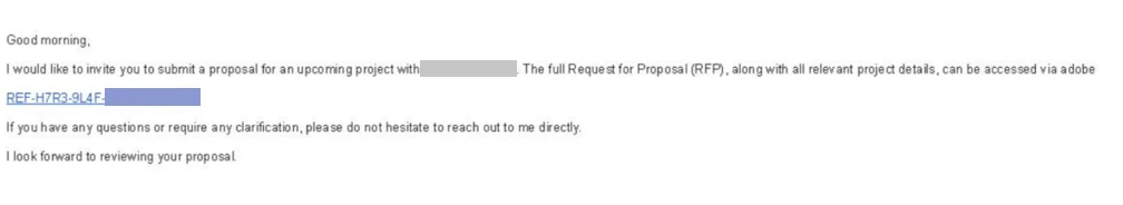 نفوذ با فیشینگ device code توسط EvilTokens به حسابهای سازمانی 7 Screenshot of a sample EvilTokens phishing email